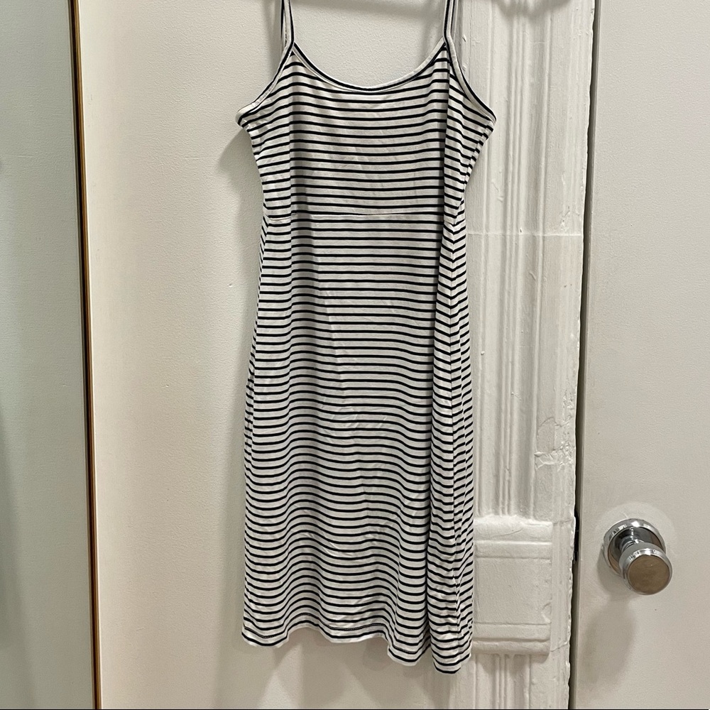 Brandy Melville - Blue and White stripe mini dress